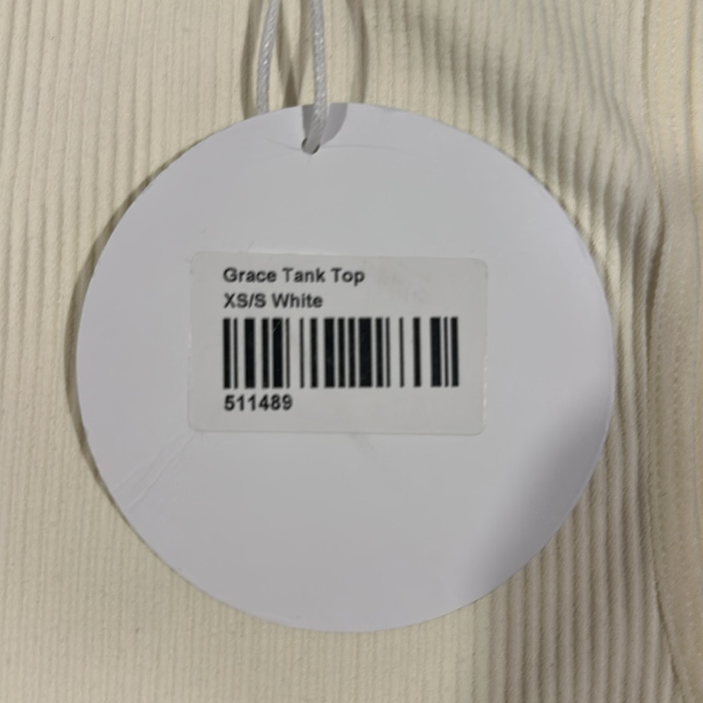PRINCESS POLLY White Ribbed Tank - Picture 4 of 7